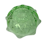 Vintage Hazel Atlas Diamond Arches Uranium Glass Large Bowl & 4 Dessert Bowls Bowls by TheVoyageBird