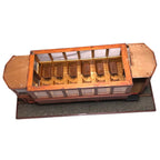 Vintage Large Scale Working Wooden Tram Model – 110mm Gauge, Handcrafted, Rare Sculptures & Figurines by TheVoyageBird
