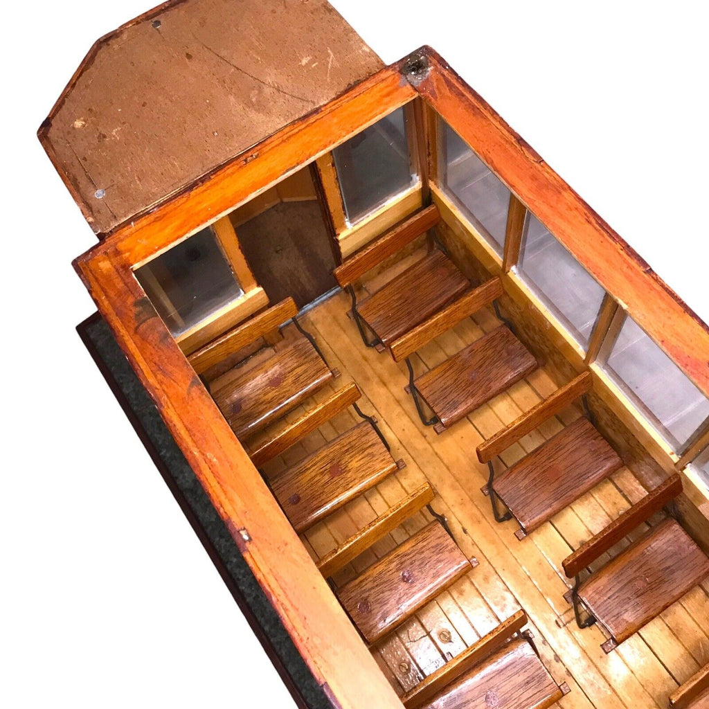 Vintage Large Scale Working Wooden Tram Model – 110mm Gauge, Handcrafted, Rare Sculptures & Figurines by TheVoyageBird