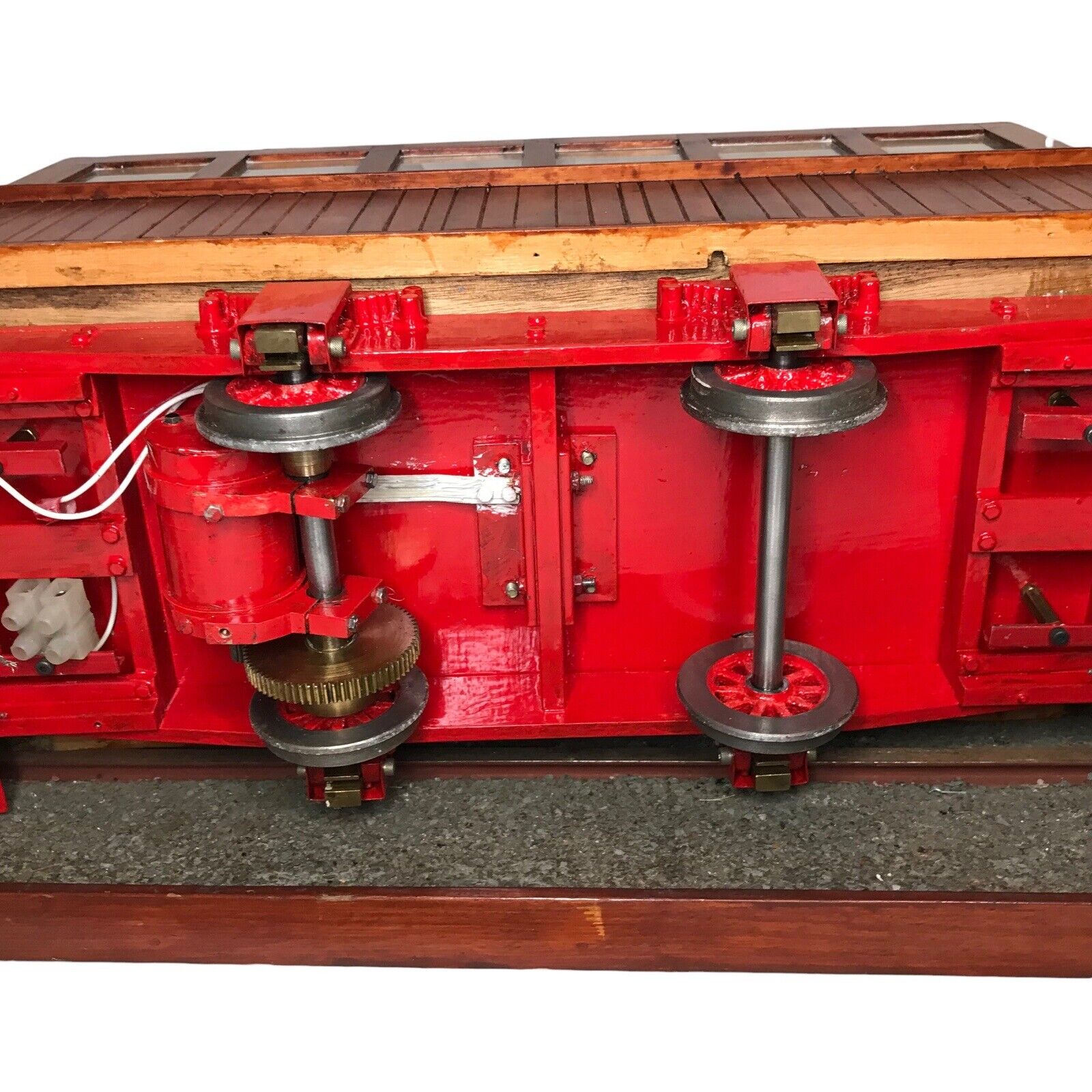 Vintage Large Scale Working Wooden Tram Model – 110mm Gauge, Handcrafted, Rare Sculptures & Figurines by TheVoyageBird