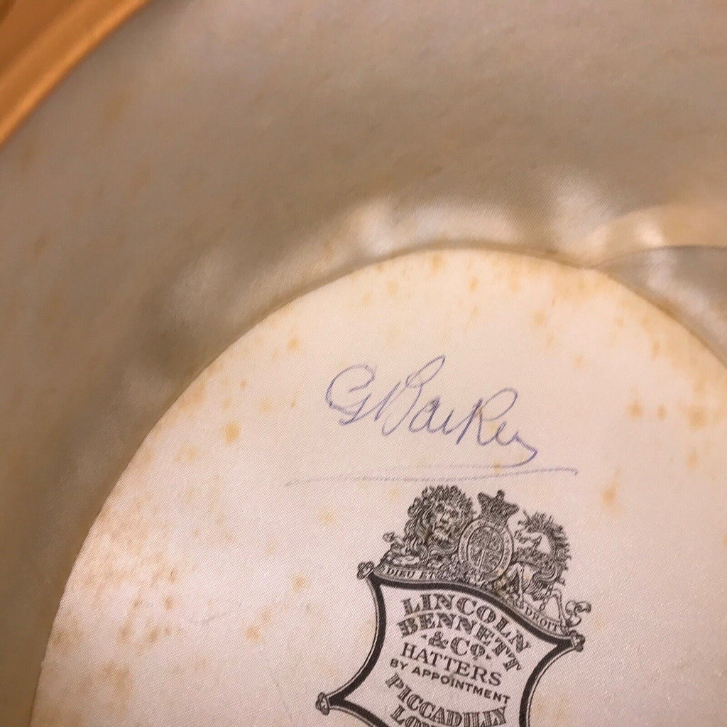 Vintage Lincoln Bennett Top Hat - Signed by Football Legend Gordon Banks - Rare Hats, Men's by TheVoyageBird