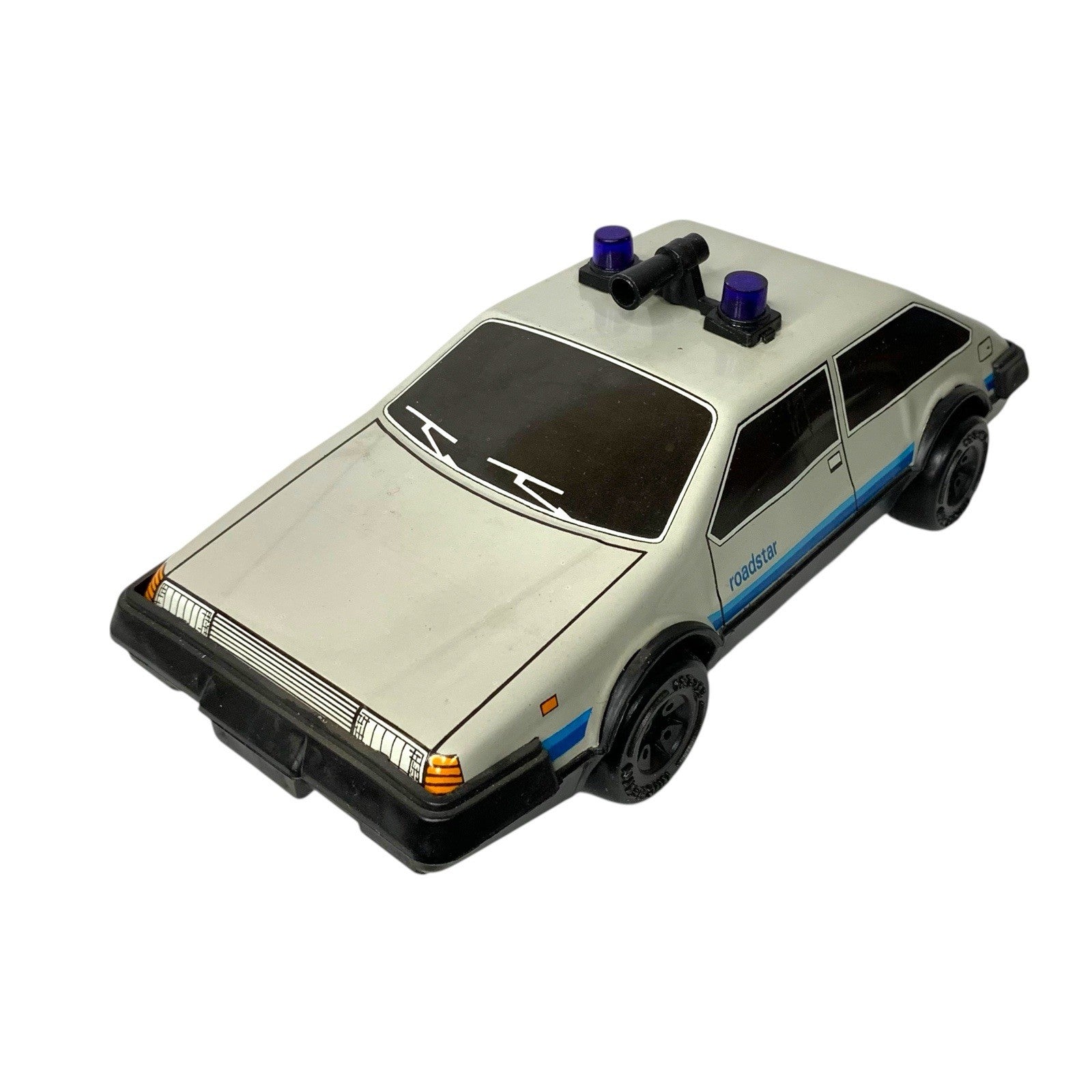 Vintage MSB ROADSTAR V 13-7 Tin Plate Police Car Michelin Tyres Friction Drive Tinplate/Penny Toys by TheVoyageBird