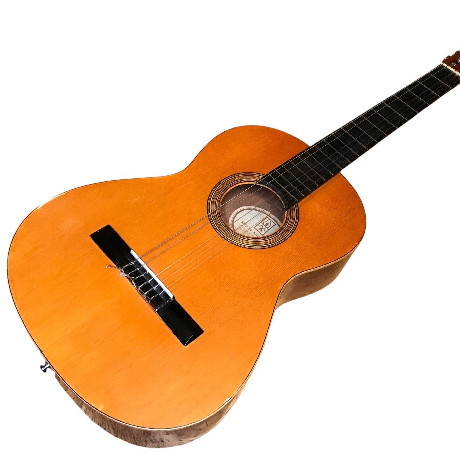 Vintage Miguel Ángel Acoustic Flamenco Guitar | Made in Spain | Red Leather Pouch | 1970s-80s Acoustic Guitars by TheVoyageBird