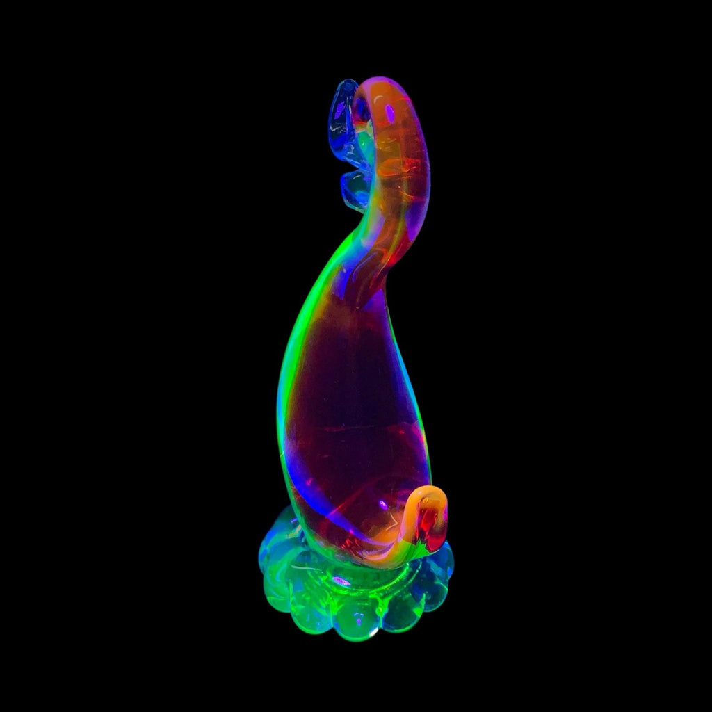 Vintage Murano Uranium & Cadmium Glass Duck 20cm Sculpture Mid Century Figurine 1950s-1970s Mid-Century by TheVoyageBird