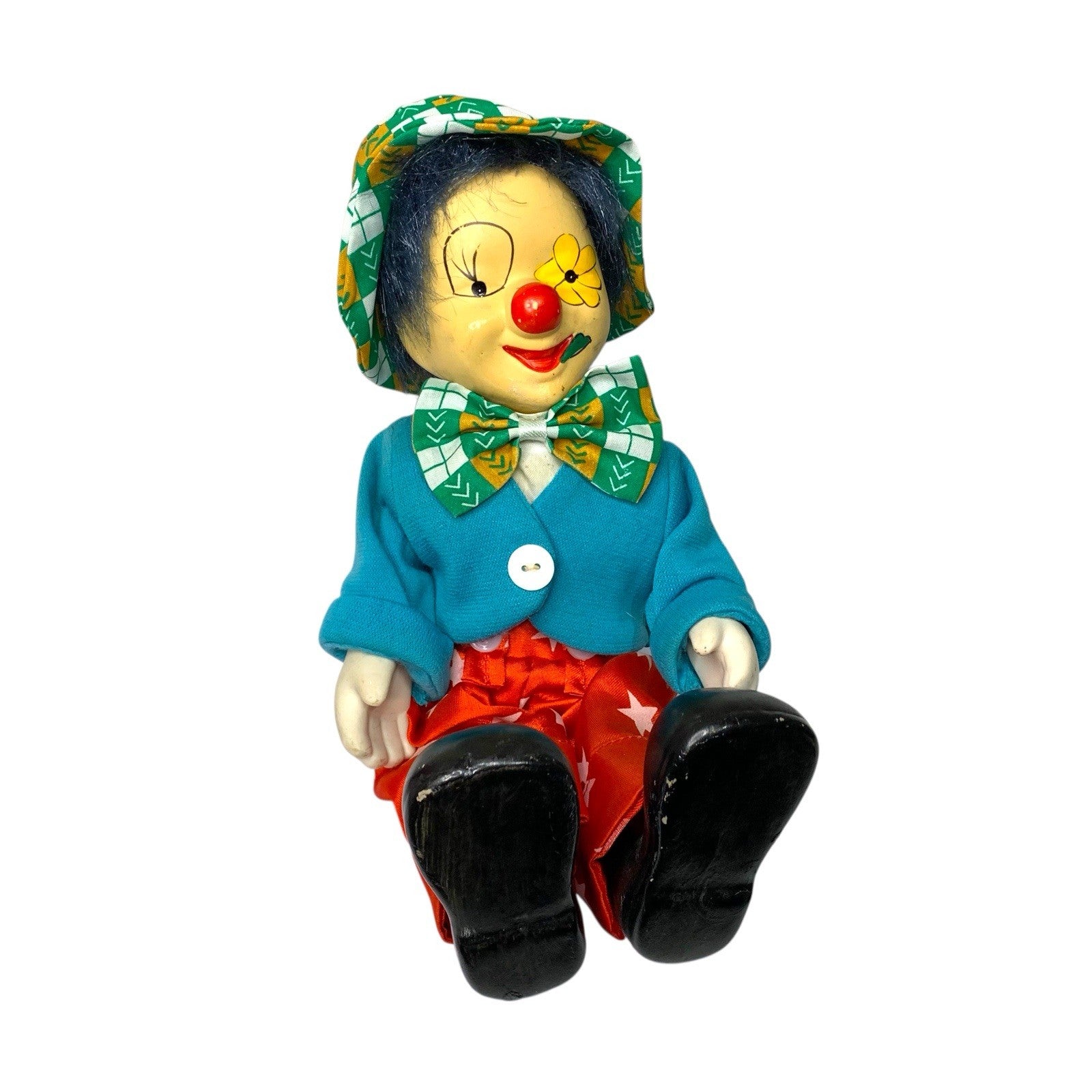 Vintage Porcelain Clockwork Clown Doll Wind Up Musical Moving Toy Working Clockwork/Wind-Up by TheVoyageBird