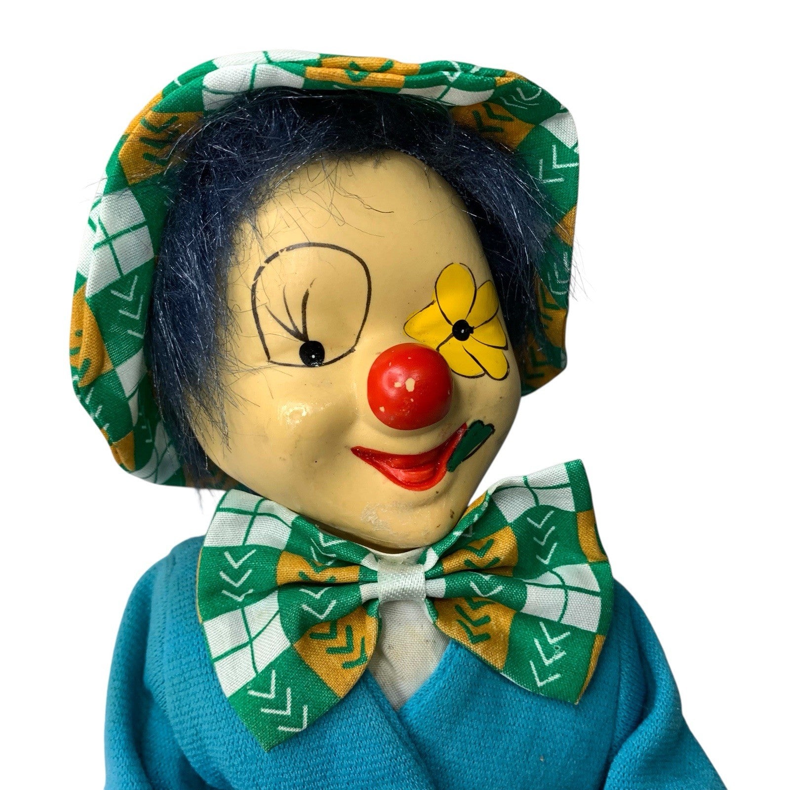 Vintage Porcelain Clockwork Clown Doll Wind Up Musical Moving Toy Working Clockwork/Wind-Up by TheVoyageBird