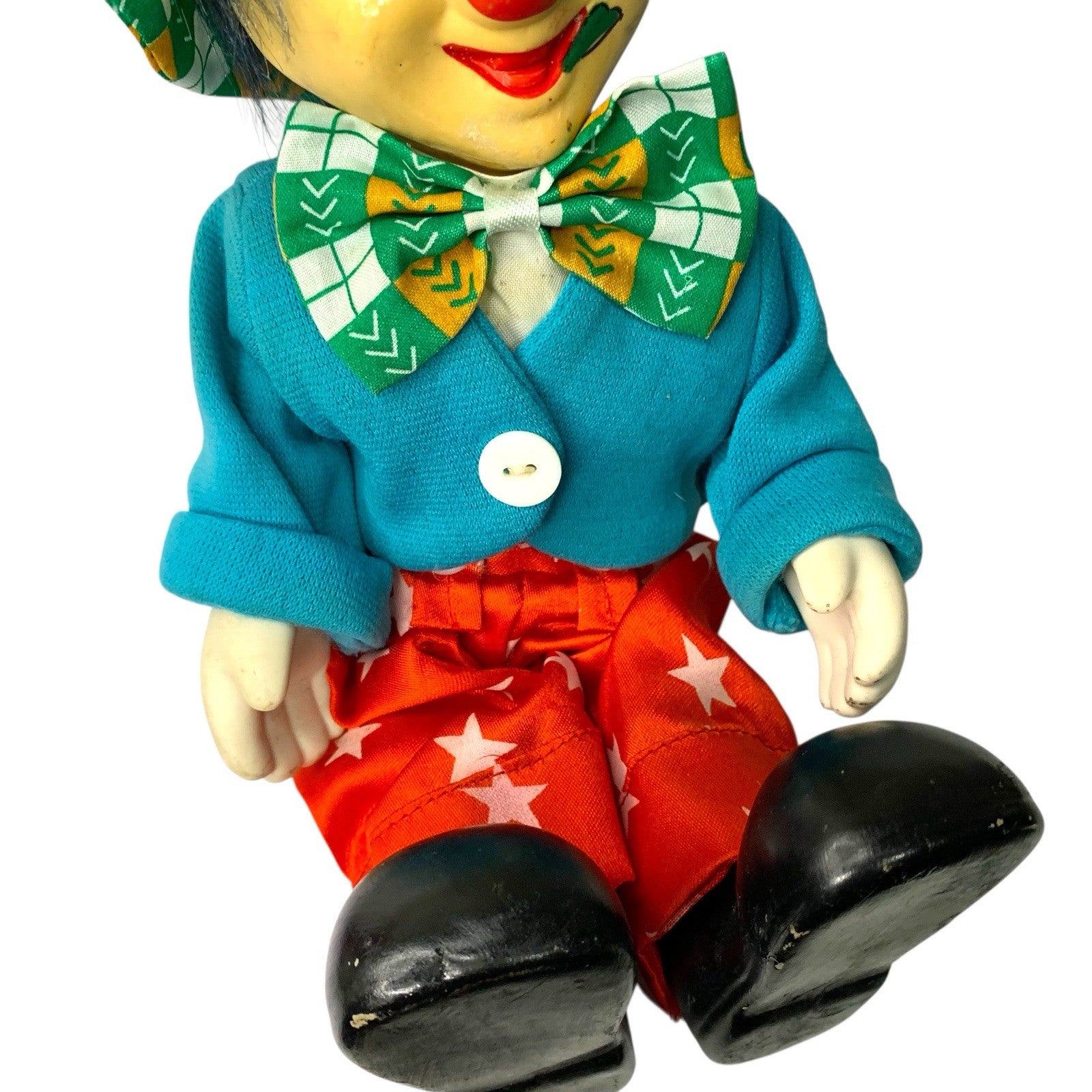 Vintage Porcelain Clockwork Clown Doll Wind Up Musical Moving Toy Working Clockwork/Wind-Up by TheVoyageBird