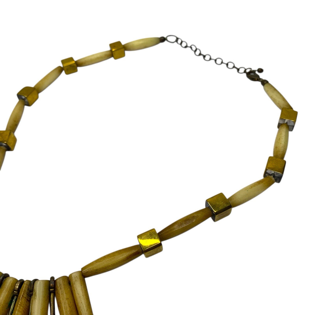 Vintage Rare Sea Urchin Spine Spike & Metal Statement Necklace Sets by TheVoyageBird