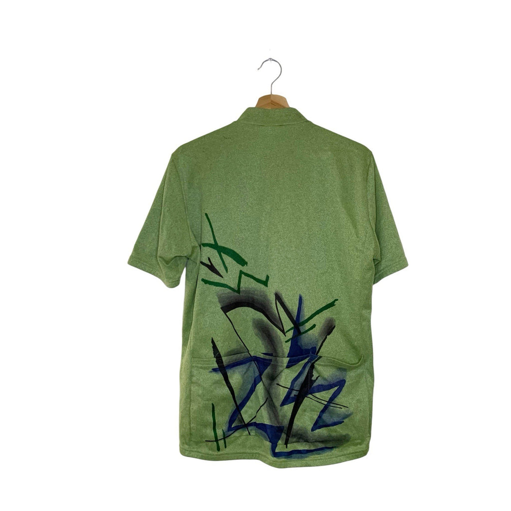 Vintage SMS Santini Cycling Jersey 80s Green Made in Italy Short Sleeve XXXL Casual T-Shirts & Tops by TheVoyageBird