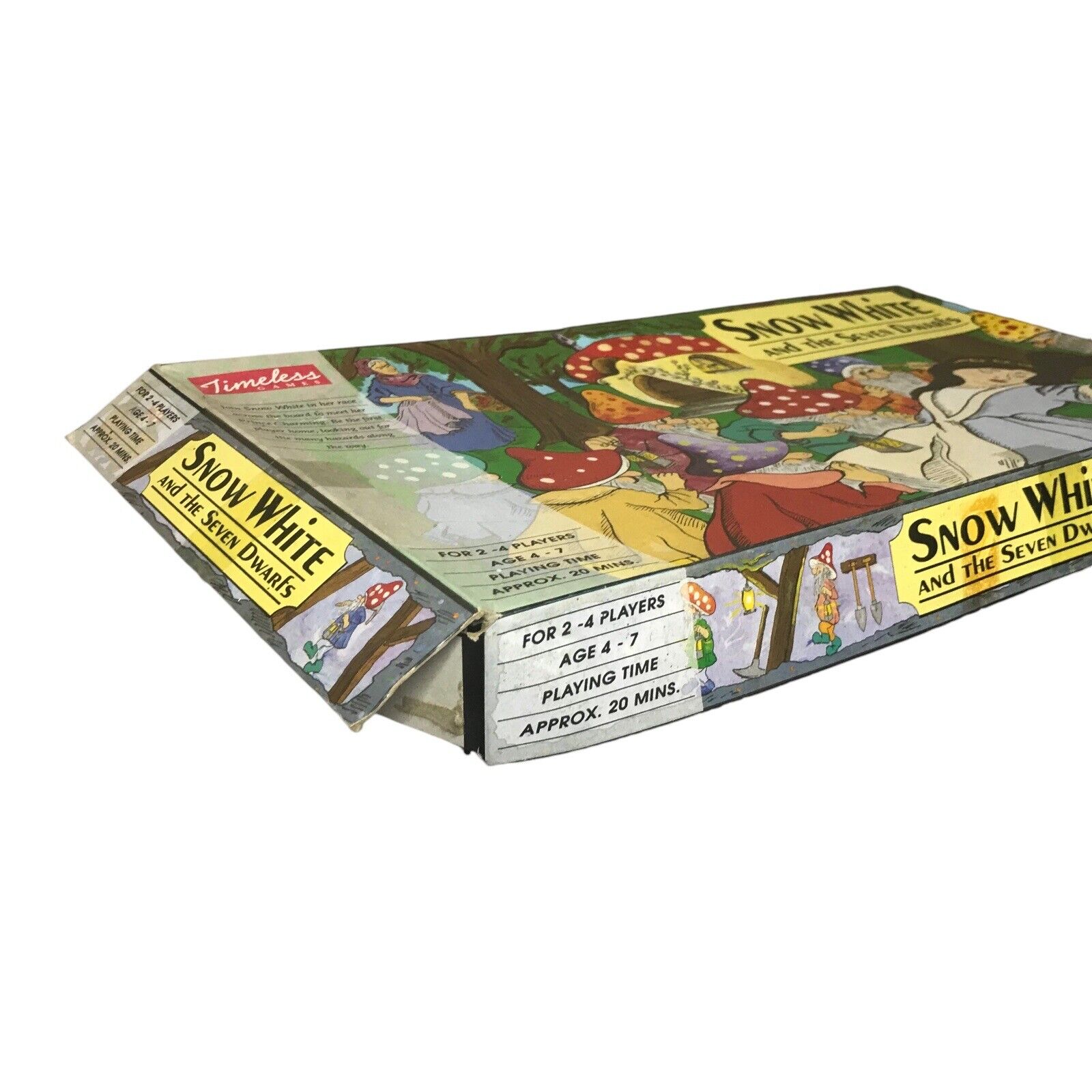 Vintage Snow White and the Seven Dwarfs Board Game | Timeless Games | Snakes and Ladders Style Vintage Manufacture by TheVoyageBird