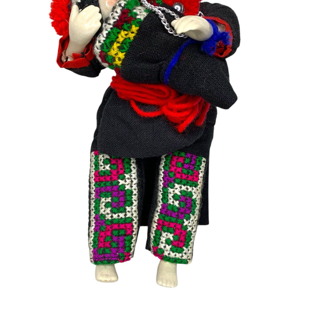 Vintage Thailand Porcelain Yao Hill Tribe Mother & Baby Figurine - 13 inches Antique Dolls by TheVoyageBird