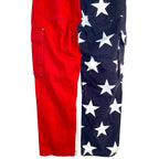 Vintage Tommy Hilfiger Jeans 32/32 Side Stripe Spell Out Big Flag Cargo Rare Jeans by TheVoyageBird