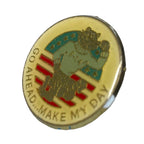 Vintage U.S. NAVY F-14 Enamel Pin Badge Tomcat Go Ahead Make My Day Patch - RARE Military Badges by TheVoyageBird