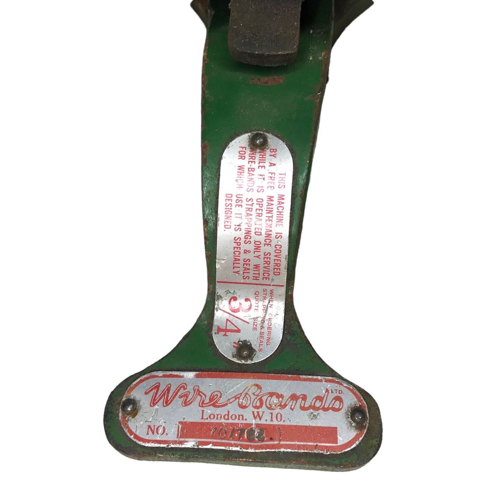 Vintage Wire Bands of London Strapping Machine - Antique Heavy Duty Packers Tool Antique & Vintage Farm Equipment by TheVoyageBird