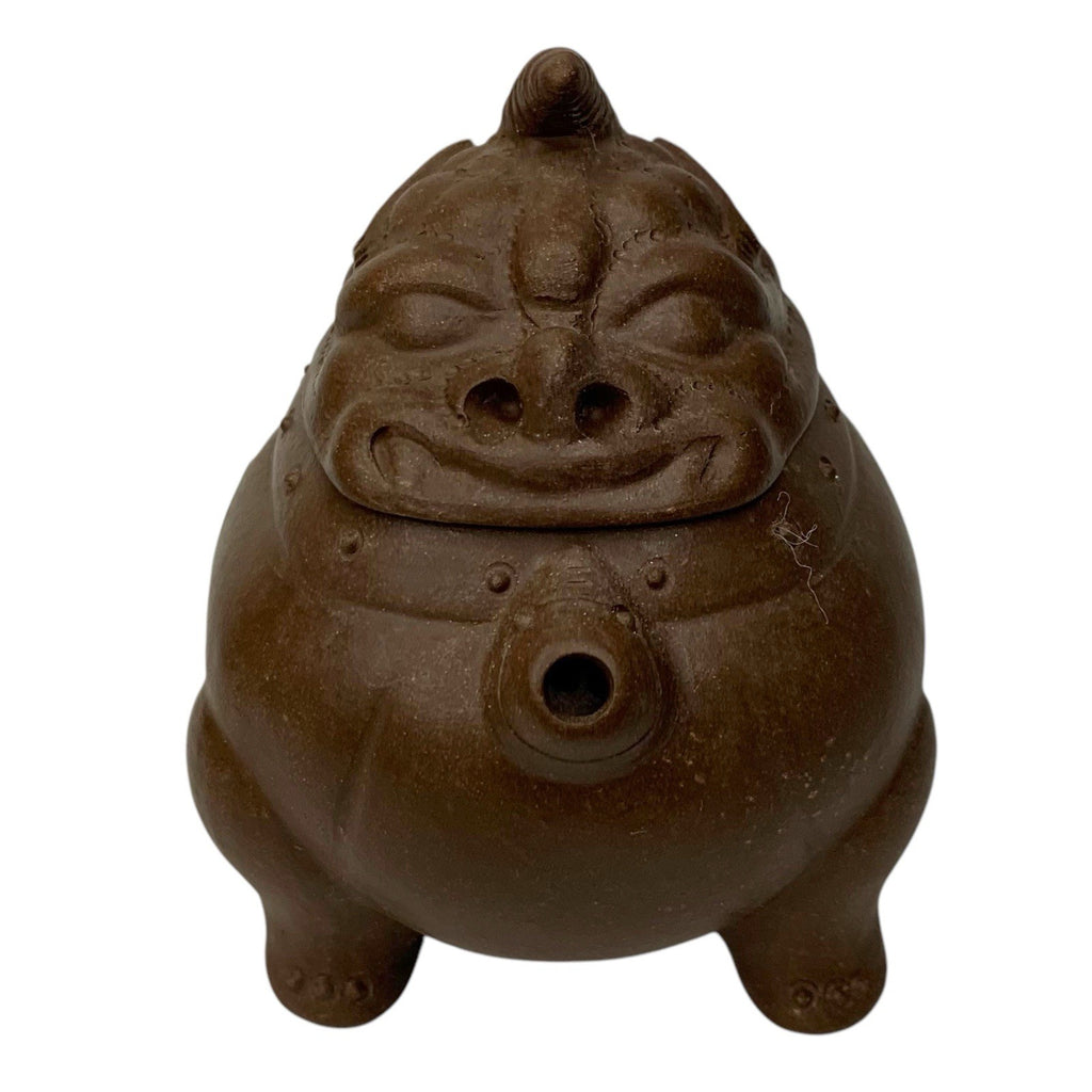 Vintage Yixing Teapot Foo Dog Guardian Lion Zisha Square Circle Factory 1 Boxed Teapots by TheVoyageBird