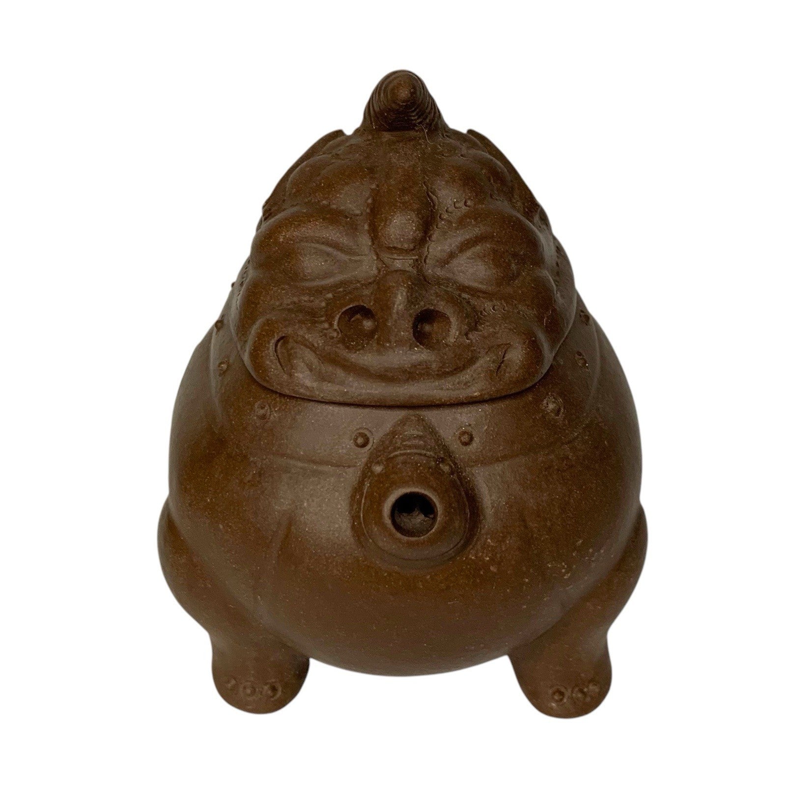 Vintage Yixing Teapot Foo Dog Guardian Lion Zisha Square Circle Factory 1 Boxed Teapots by TheVoyageBird