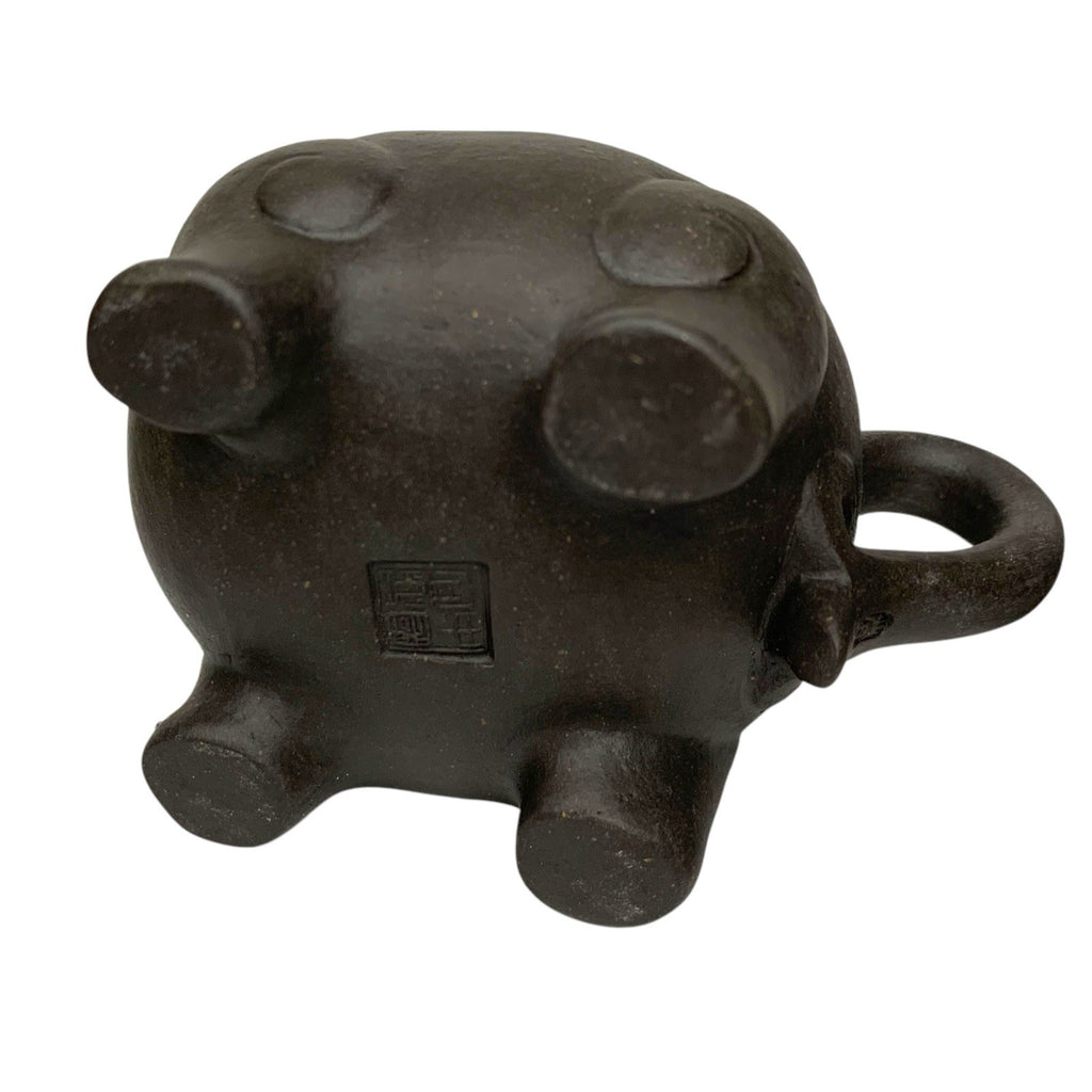 Vintage Yixing Zisha Teapot Square Circle Fang Yuan Heini Foo Dog w/ Box Pots by TheVoyageBird