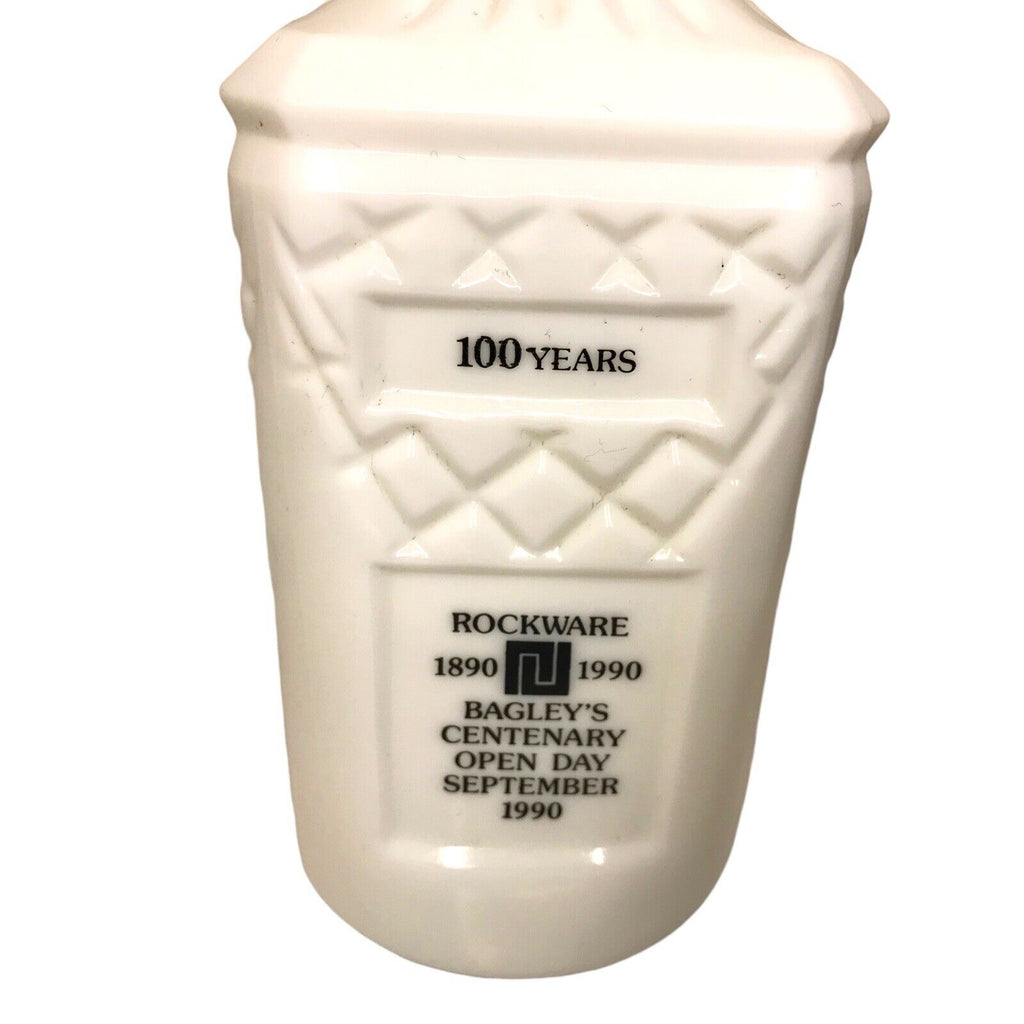 White Glass Decanter Bagley's Stolzle Glassworks - Centenary Edition 1990 - Rare Bagley/Sowerby/Davidson by TheVoyageBird