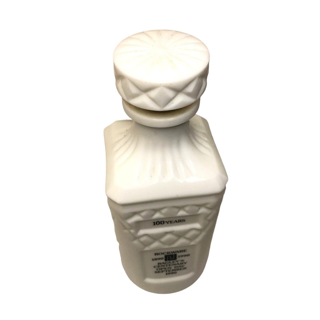 White Glass Decanter Bagley's Stolzle Glassworks - Centenary Edition 1990 - Rare Bagley/Sowerby/Davidson by TheVoyageBird