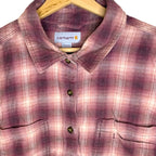 Women's Carhartt Pink Plaid Tartan Shirt Size XL UK16-18 - Long Sleeve Button Down UK Tops & Shirts by TheVoyageBird