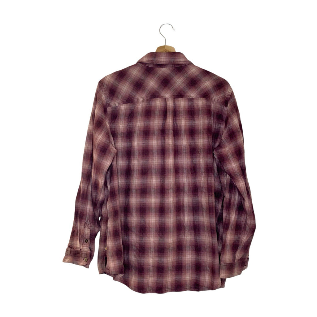 Women's Carhartt Pink Plaid Tartan Shirt Size XL UK16-18 - Long Sleeve Button Down UK Tops & Shirts by TheVoyageBird