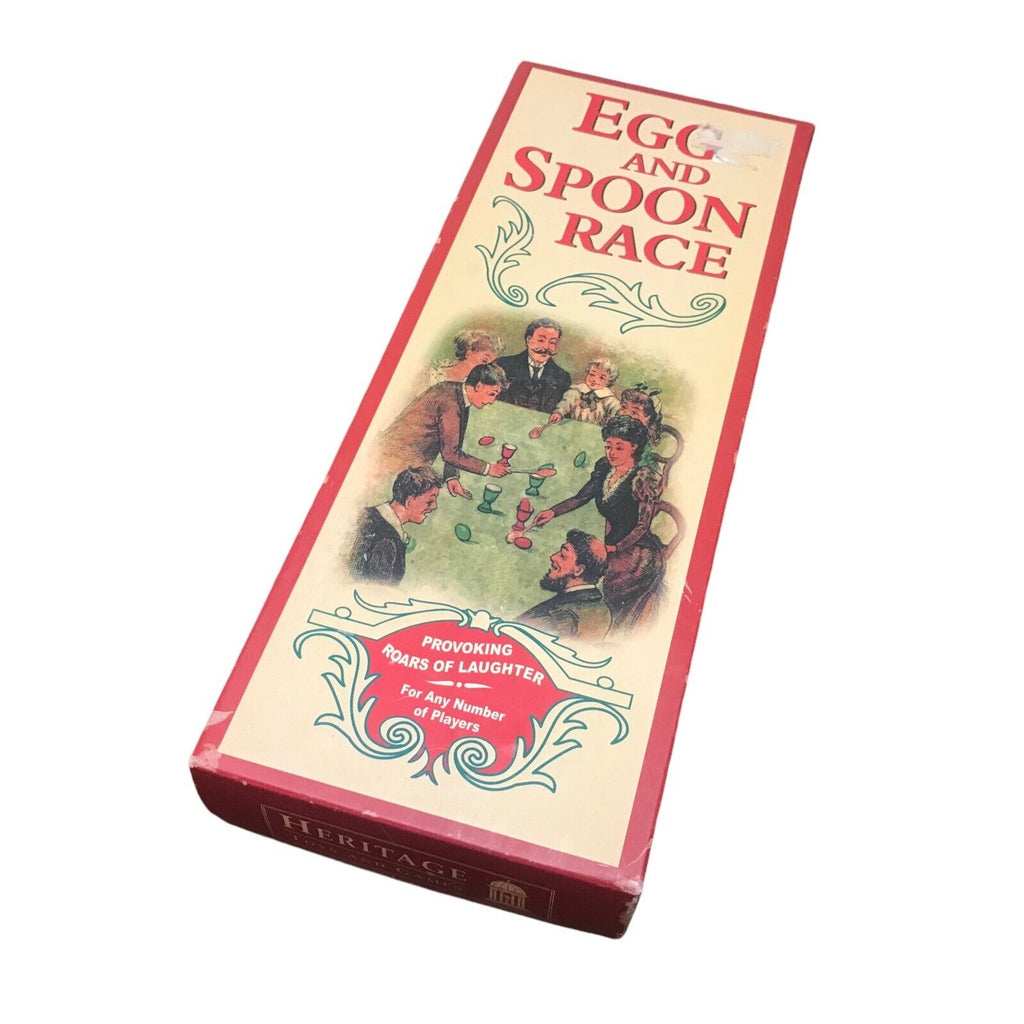 Wooden Egg And Spoon Race Party Game Christmas Family - in Retro Box Vintage Manufacture by TheVoyageBird