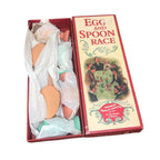 Wooden Egg And Spoon Race Party Game Christmas Family - in Retro Box Vintage Manufacture by TheVoyageBird