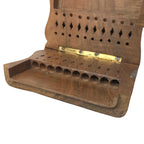 Wooden Elephant Cigarette Holder Hand Carved in India Vintage Cigarette Boxes by TheVoyageBird