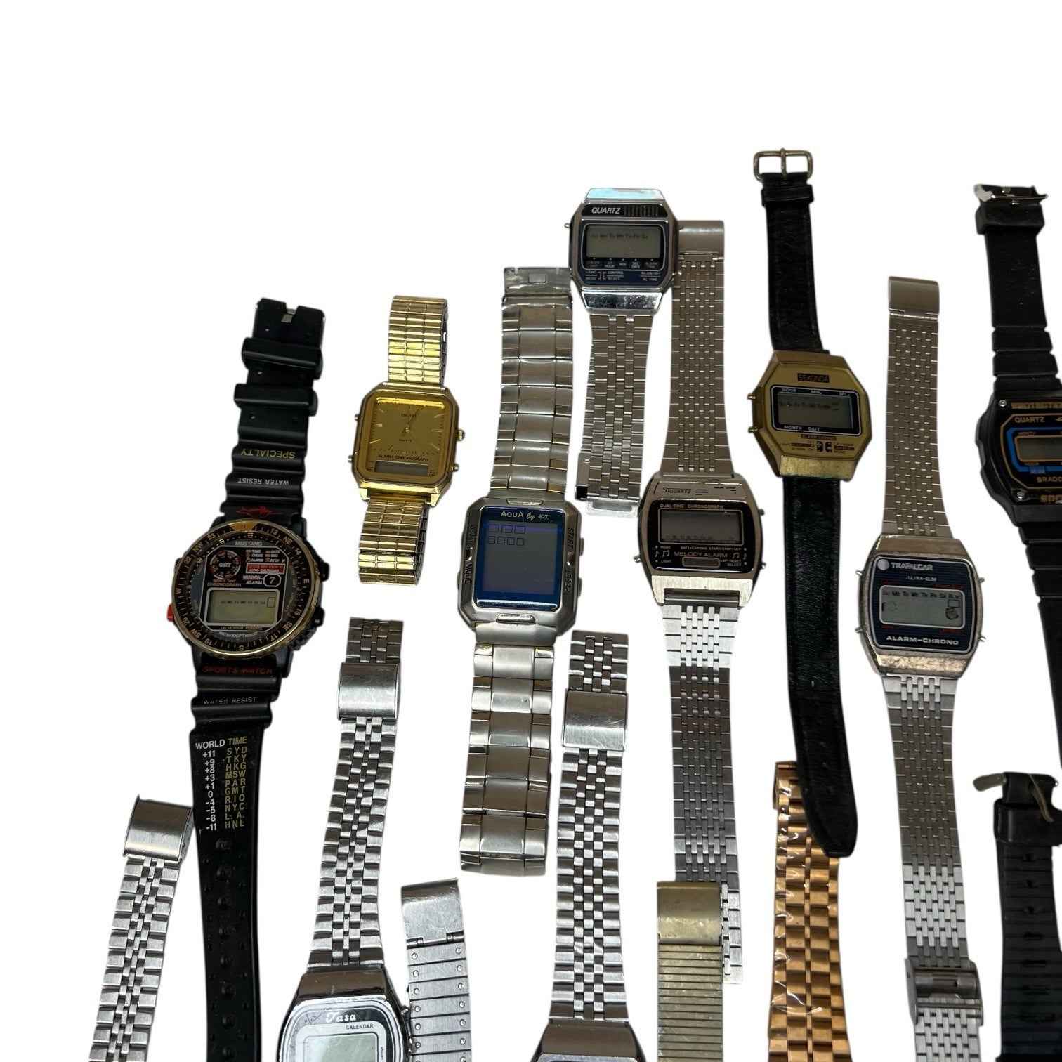 Bundle of 29 Digital Watches - incl. Talking - Zeon Beta Seiko - Untested