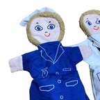 Vintage School Role Play Dolls Set Nurse Doctor Postman Perfect Playthings