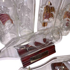 Bundle of 10 Glass Ships in Bottles Mayflower HMS Churchill Nautical Collection