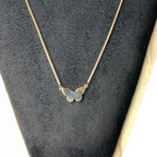 Rose Gold Coloured Butterfly Necklace by Swatch Vintage Jewellery 1990s–2000s