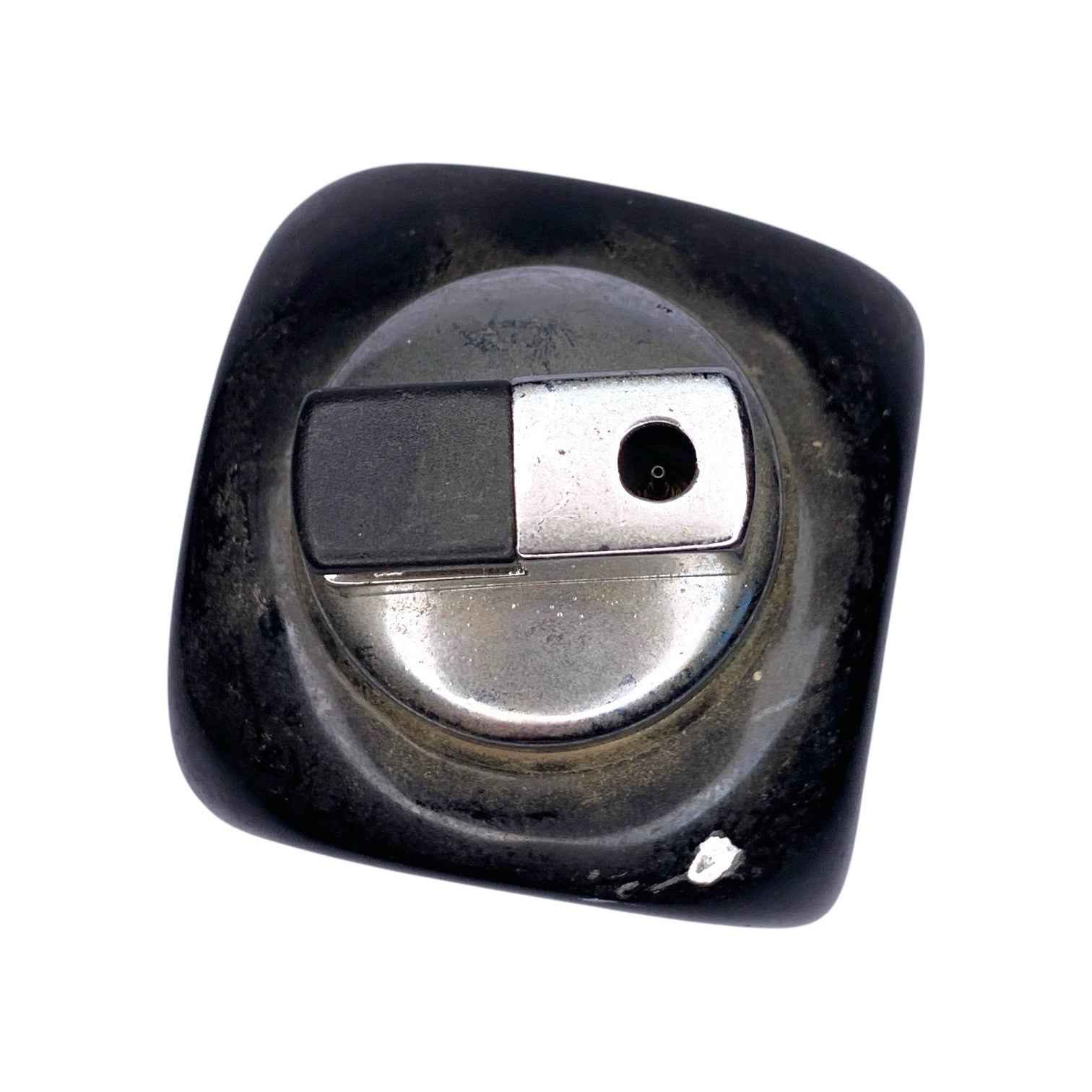 Vintage Black White Dice Table Lighter Ceramic Butane Refillable 1960s