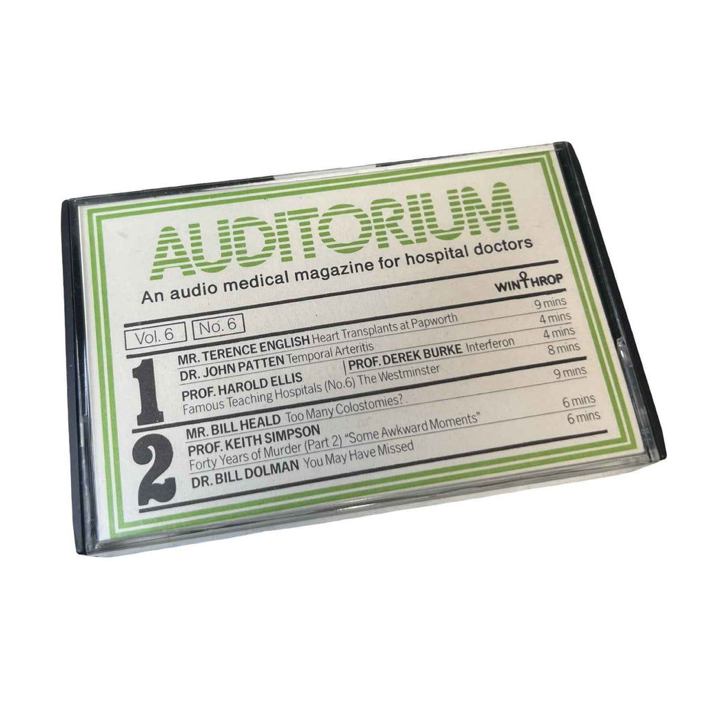 Vintage AUDITORIUM Medical Audio Cassette Job Lot Hospital Doctor Training