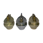 3x Mosda Period Series Silver Plated Table Lighters Gold & Silver Tone