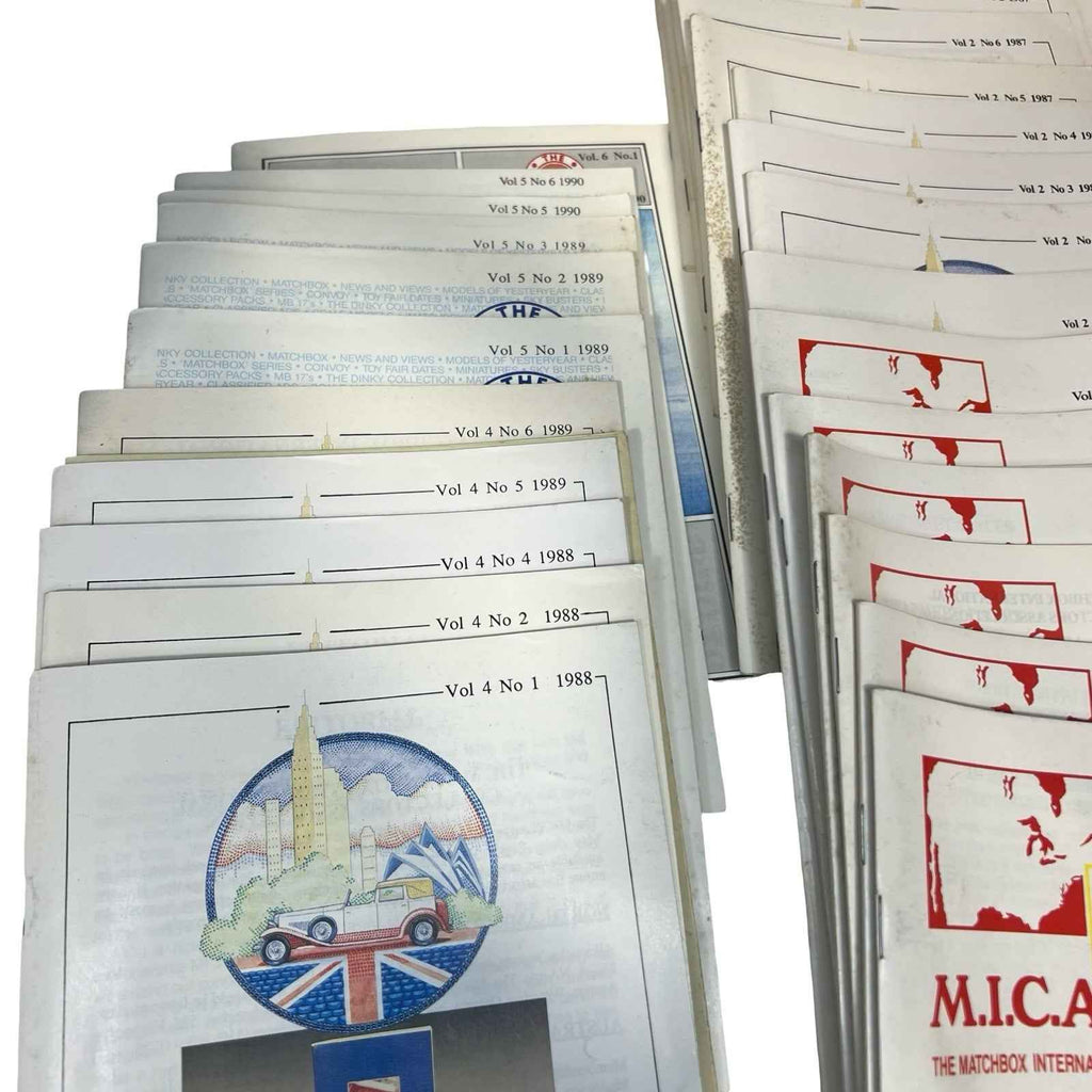 Matchbox International Collectors Association Magazines Vol 1-5 + Images