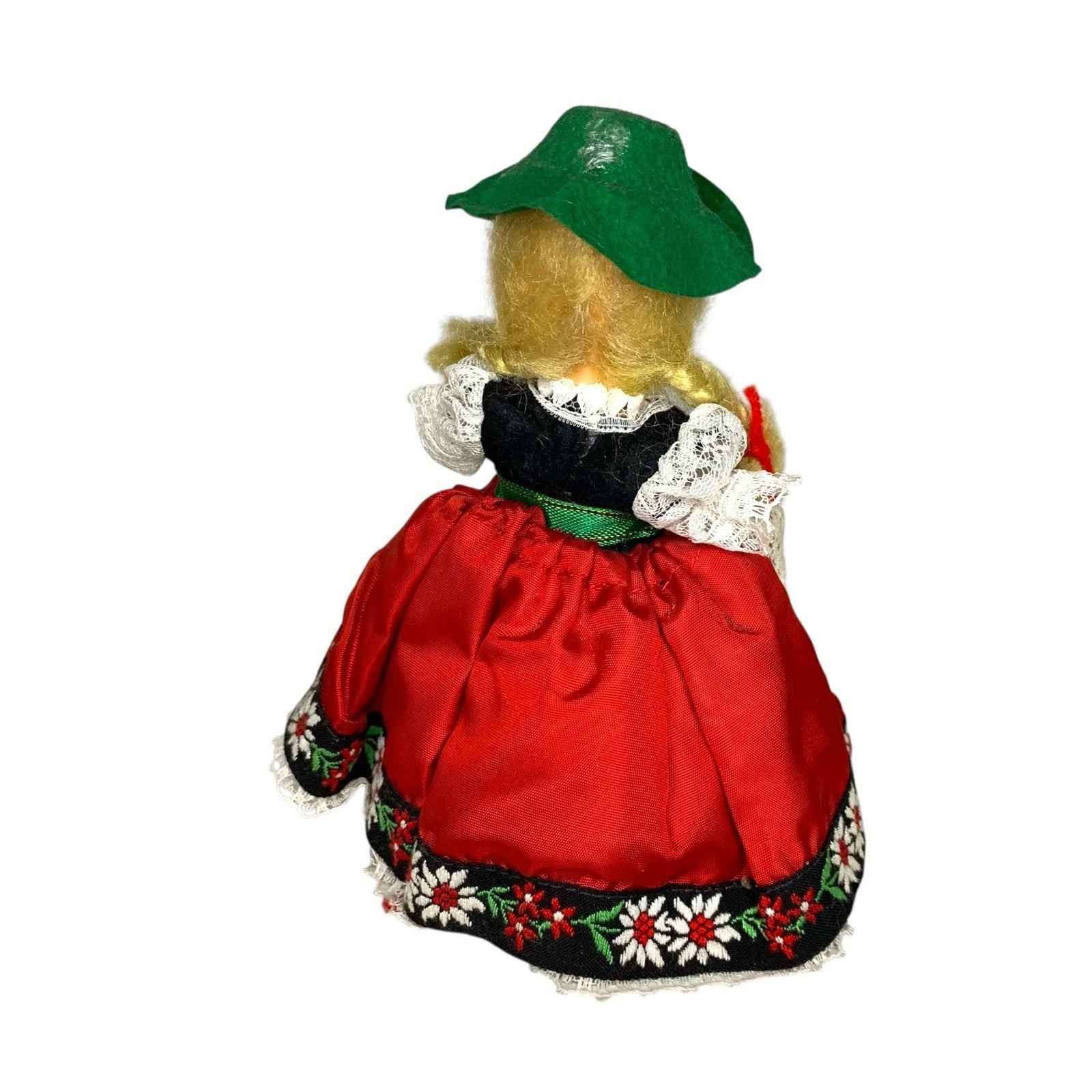 Vintage Sankyo Japan Spinning Doll – German Style – Missing Arms – For Repair