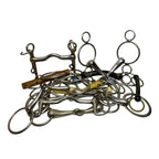 14x Mixed Horse Bits Job Lot Pelham Gag Mullen Snaffle Swelham Bundle Good Cond
