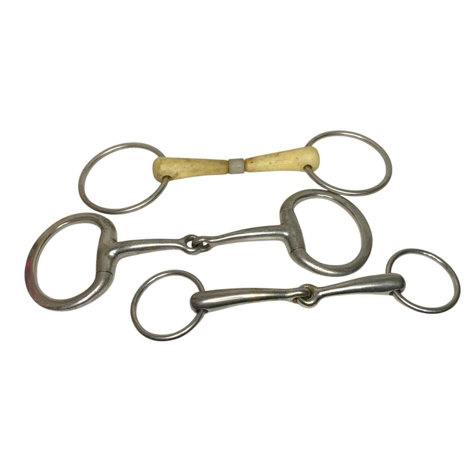 14x Mixed Horse Bits Job Lot Pelham Gag Mullen Snaffle Swelham Bundle Good Cond