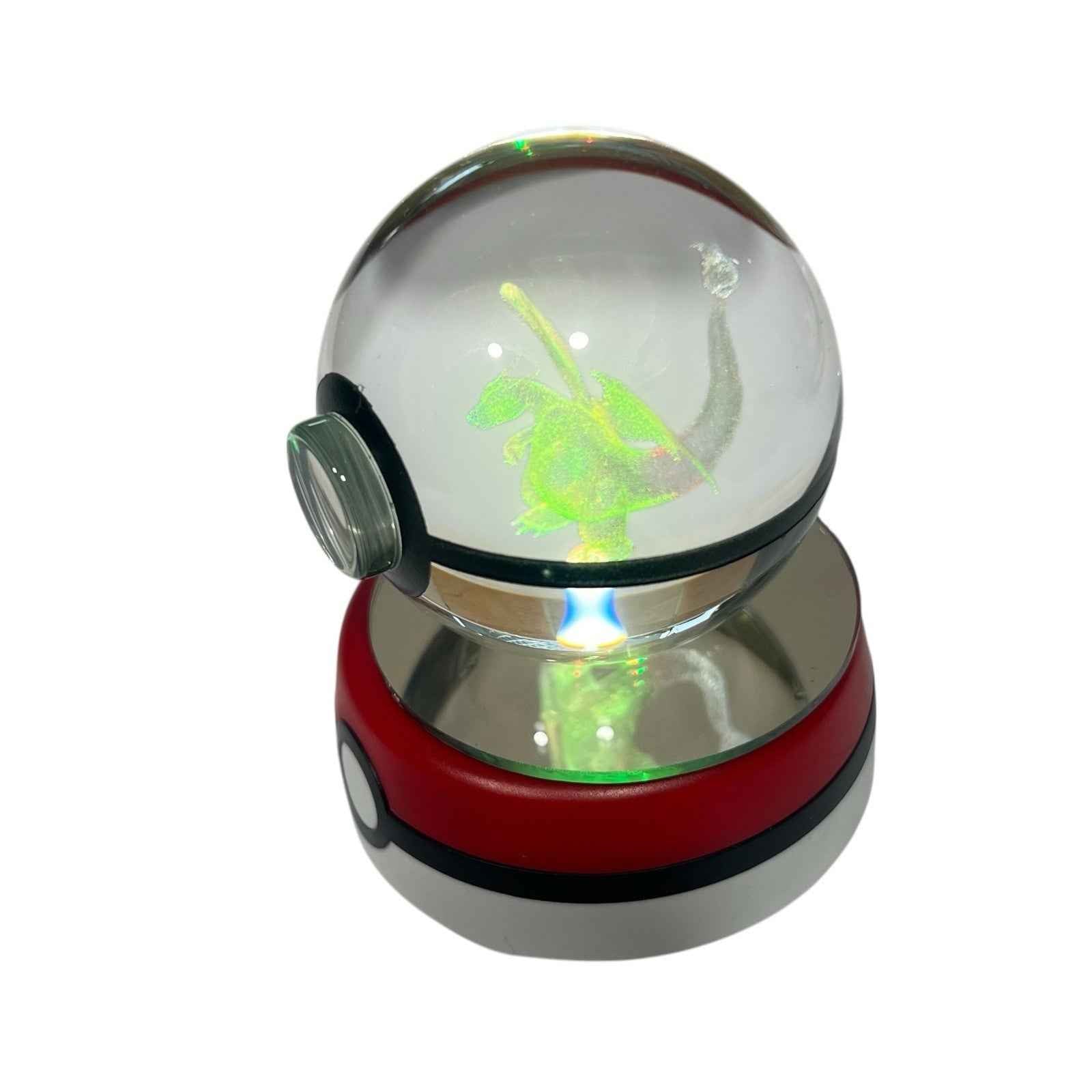 Pikachu 3D Crystal Ball Pokeball with Colour Change LED Light Base