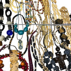 1kg Natural Ethnic Tribal Style Jewellery Bundle Mixed Lot Wood Bovine Bone