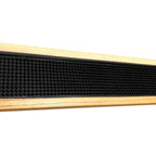 Black Rubber Bar Mat Runner 24" x 4" in Wooden Frame – Unused Excellent Conditio