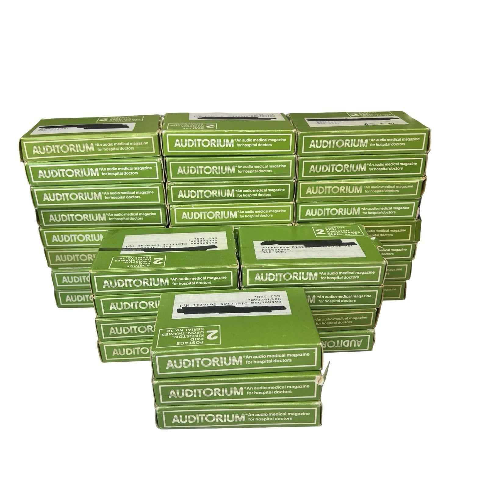 Vintage AUDITORIUM Medical Audio Cassette Job Lot Hospital Doctor Training