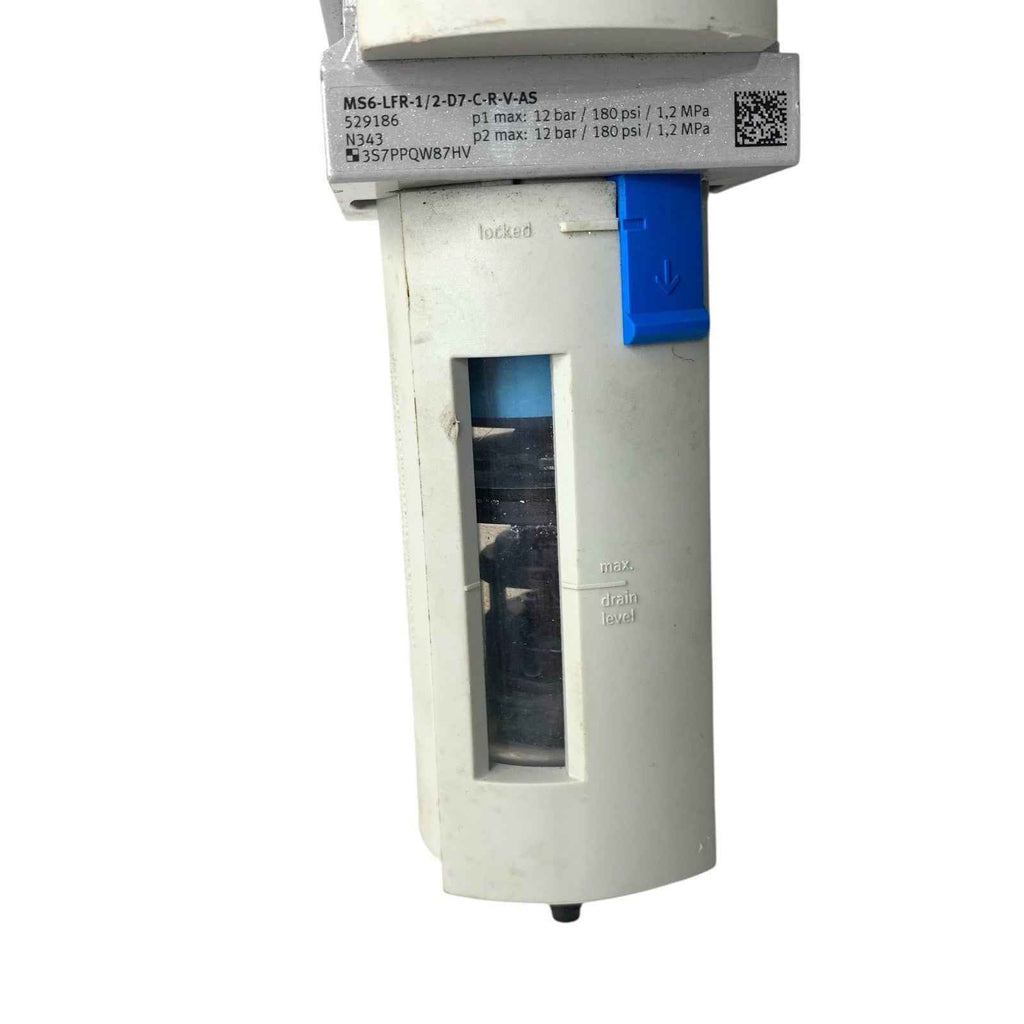 Festo MS6-LFR-1/2-D7-CRV-AS Filter Regulator Compressed Air Prep Unit 1/2" Port