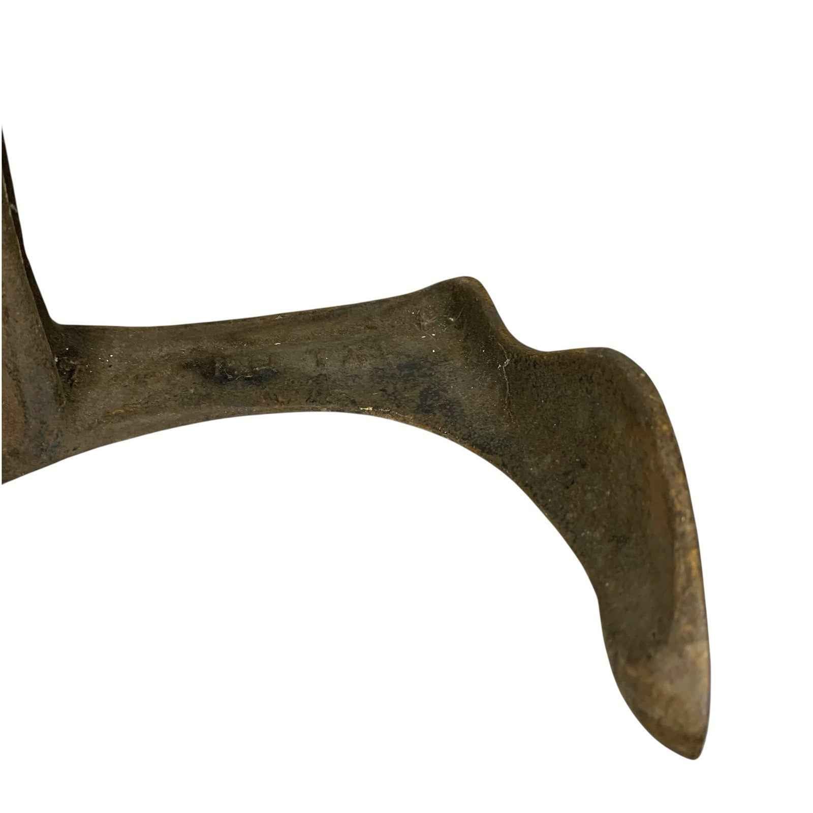 Antique Cast Iron Cobblers Anvils Three Foot Shoe Maker Tools Rustic Decor Pair