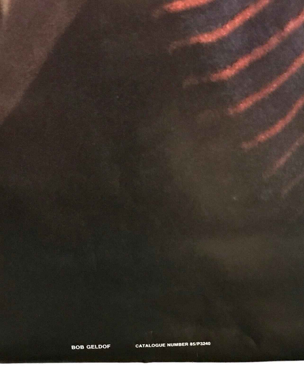 Original Bob Geldof Live Poster 1979 Pace International No.85 Boomtown Rats