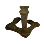 Antique Cast Iron Cobblers Anvils Three Foot Shoe Maker Tools Rustic Decor Pair