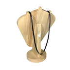 Vintage Eagle Pendant Necklace Coral & Turquoise Inlay Silver Tone