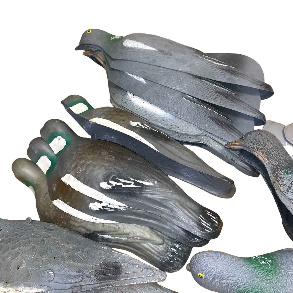 Bundle of 22x Pigeon Decoys & 1 Crow – Half & Full Body Mix – Hunting Shooting D