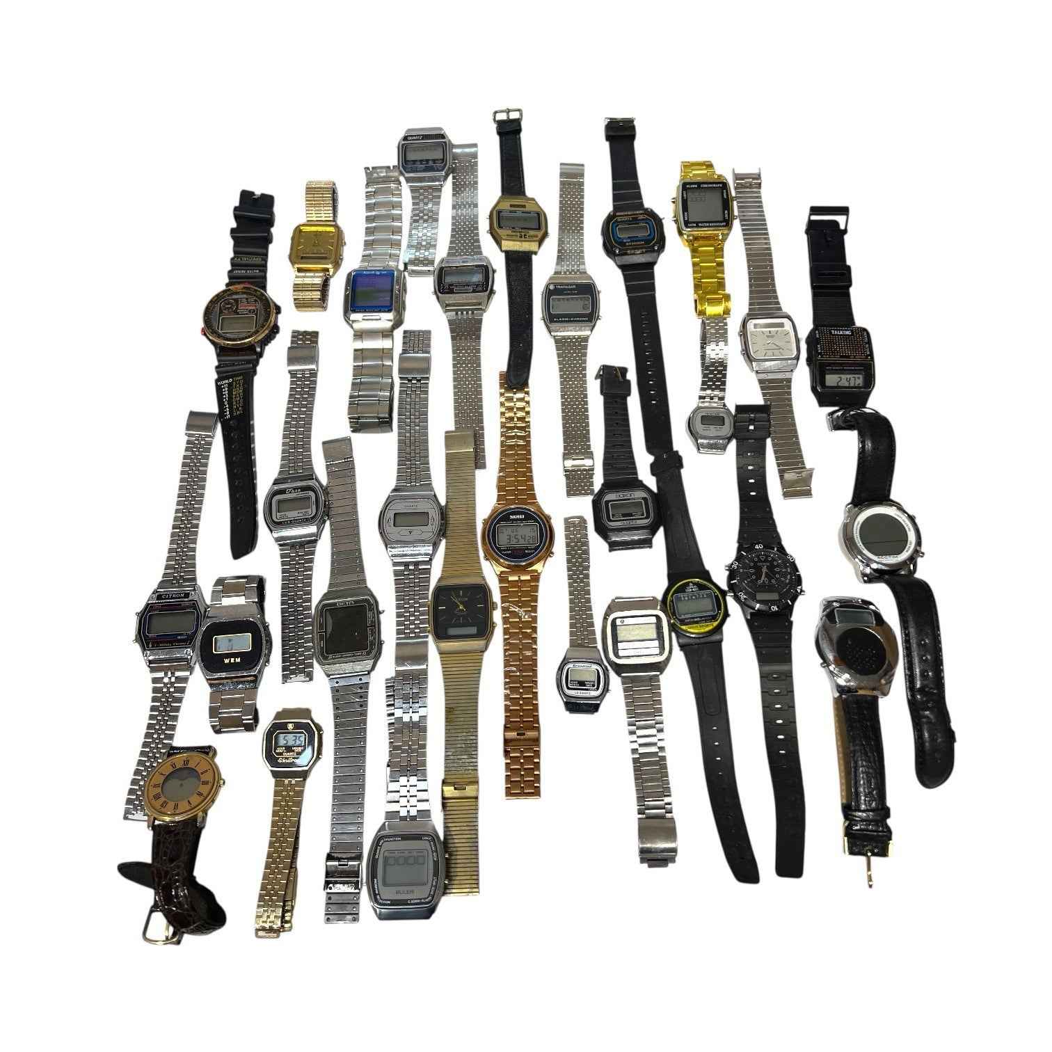 Bundle of 29 Digital Watches - incl. Talking - Zeon Beta Seiko - Untested